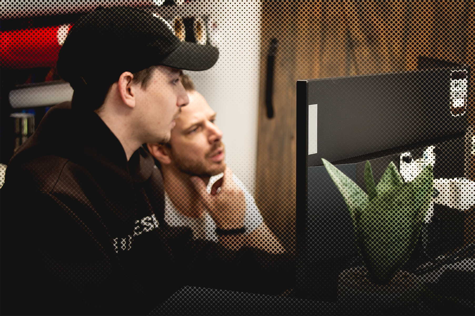 Félix et Michael en pleine création